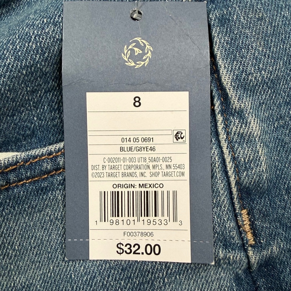 Universal Thread Womens Button Fly Mid Rise 80s Slim Jeans Raw Hem Size 8/R - Picture 6 of 16